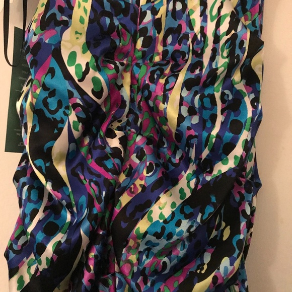 form fitting Mermaid colorful Elegant Dress sz 10 - Picture 2 of 8
